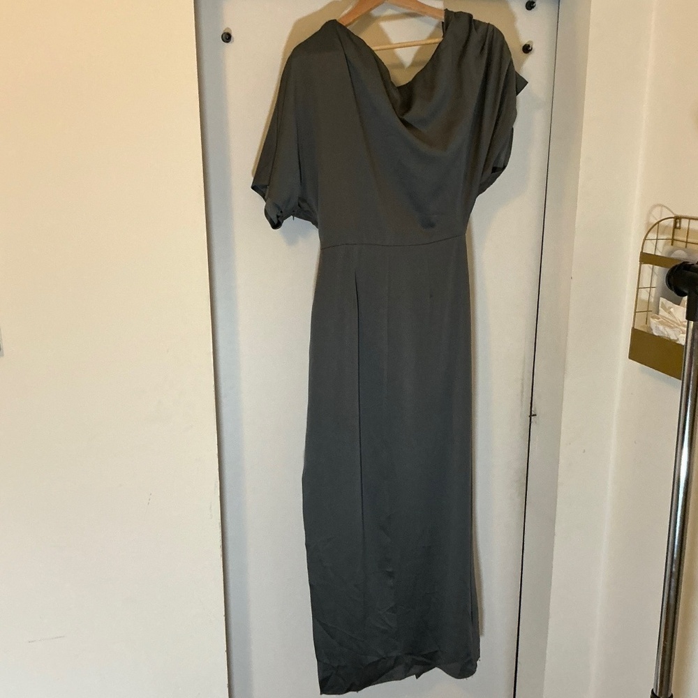 Elliatt Andrea Gown Charcoal Gray Maxi Dress Nordstrom NWT Size Small - Picture 7 of 15